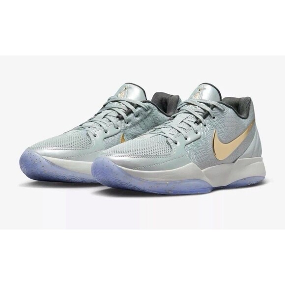 Nike Ja 2 Men\'s Size 12.5 Light Silver Metallic Gold FV6070-002 Christmas Tree